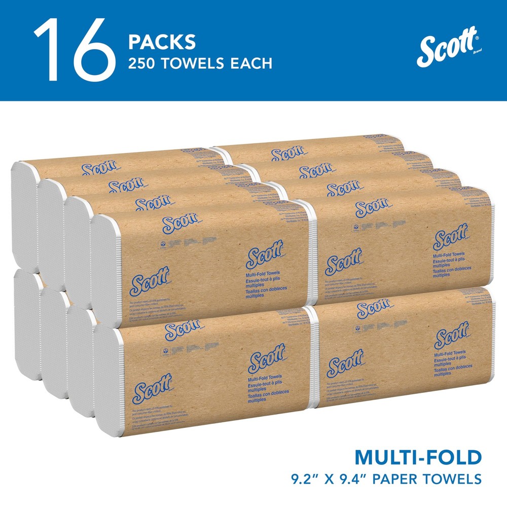 Scott Professional Multifold Paper Towels White - 250 Sheets Bulk Pack