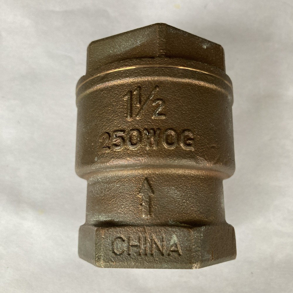 1-1/2" 250wog Bronze spring threaded check valve