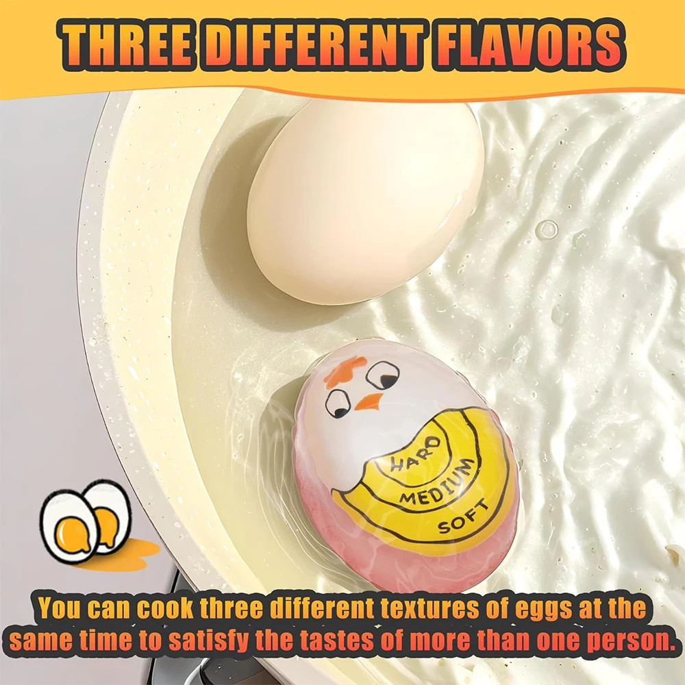 Egg Timer Egg Color Changing Indicator Tells Soft Hard Boiled Egg