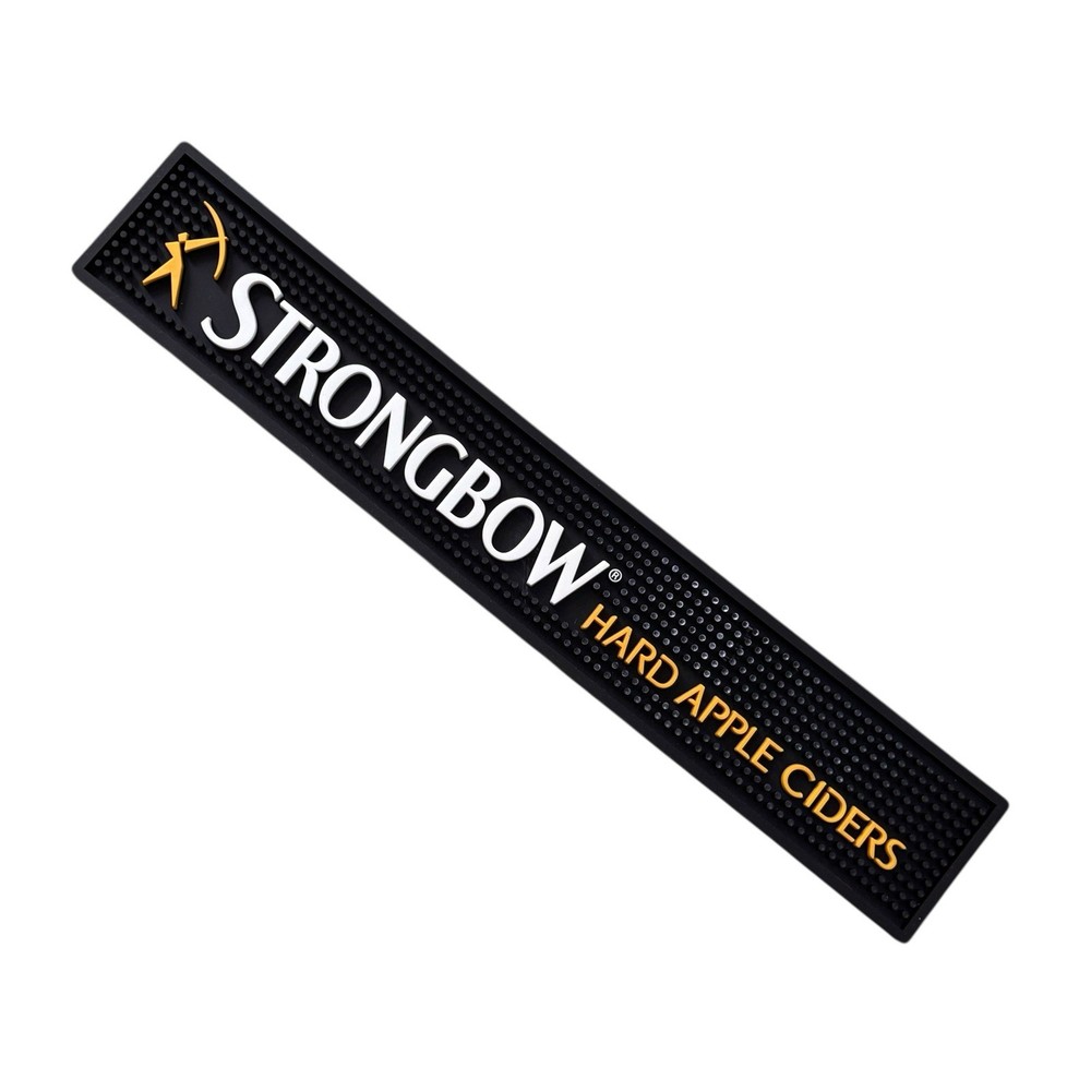 Strongbow Hard Cider Thick Bar Rail Drip Spill Mat Black