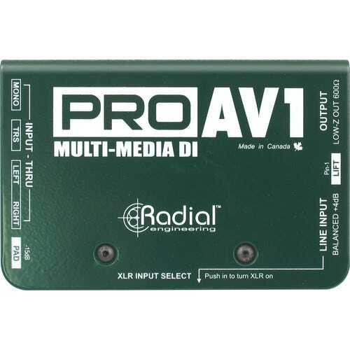 Radial Engineering ProAV1 1-channel Passive A/V Direct Box
