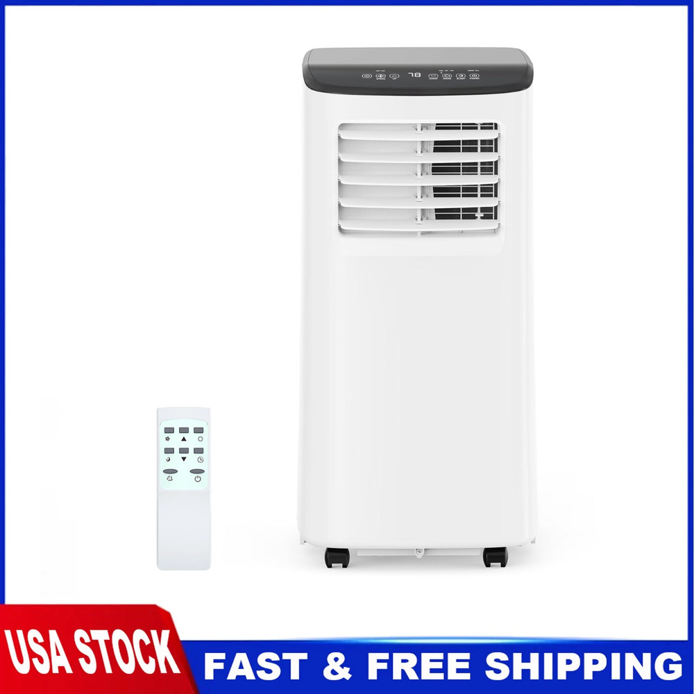 3-in-1 Portable Air Conditioner 8000 BTU AC Unit up 350 sq.ft Remote 24H Timer