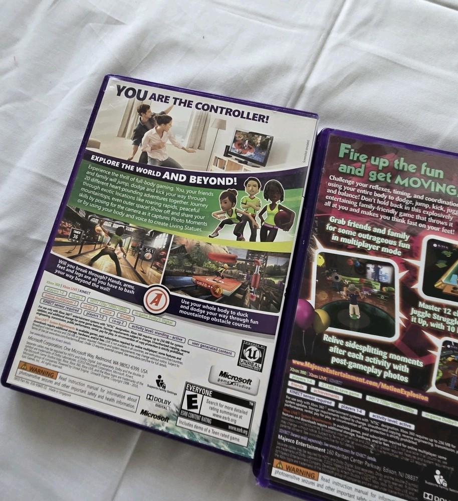 Xbox 360 Bundle Kinect Adventures & Motion Explosion Kinect