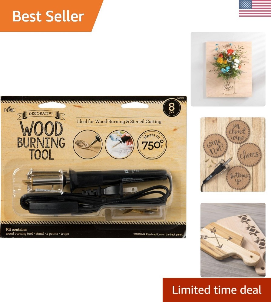 wood burning and stencil cutting tool,