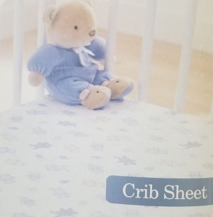 3 pc Carter's Classics Bear Baby Nursery Crib Bedding Set NIP