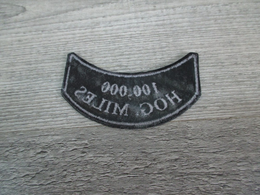 HARLEY DAVIDSON OWNERS GROUP HOG 100,000 MILES JACKET VEST PATCH