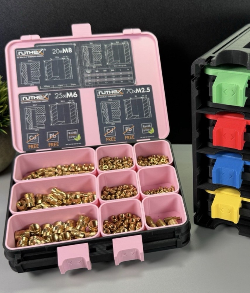 3d printed locking storage boxes