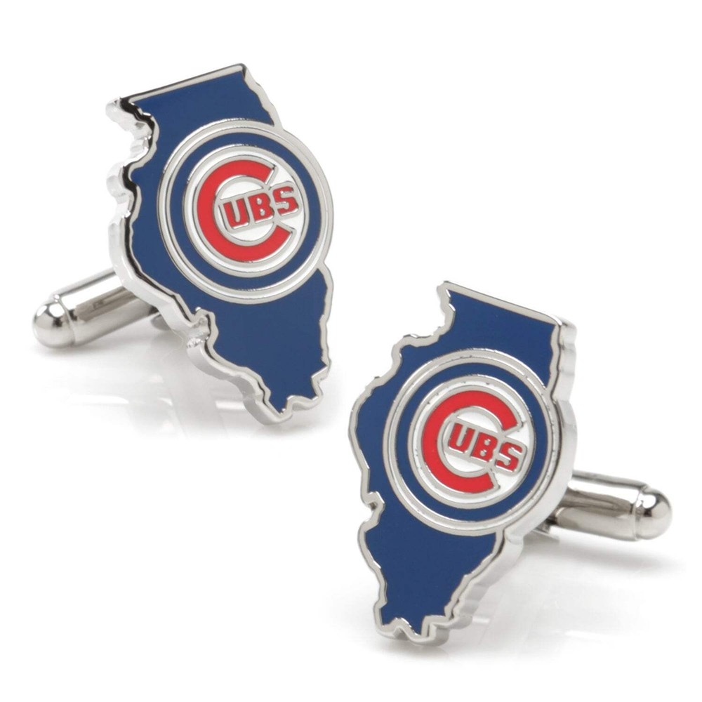 MLB Chicago Cubs State Shaped Cufflinks