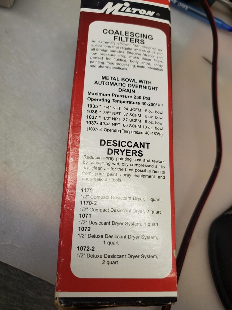 Milton Industries 1019 3/8" Heavy Duty Micro Filter