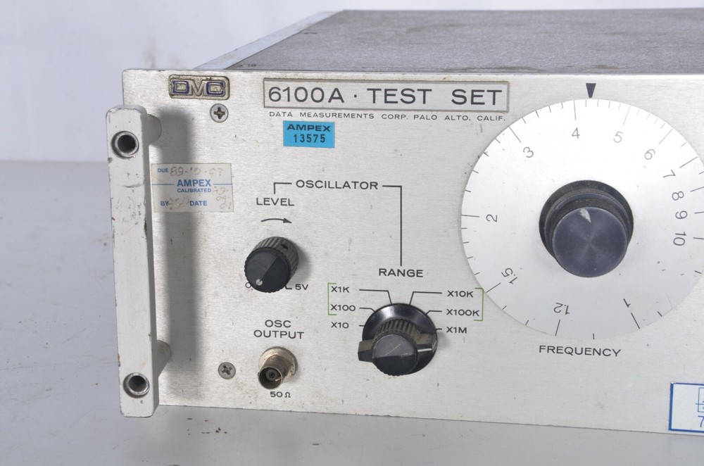 Vintage Ampex Micom DMC 6100A Test Set Frequency Meter Untested Nice Shape Rare