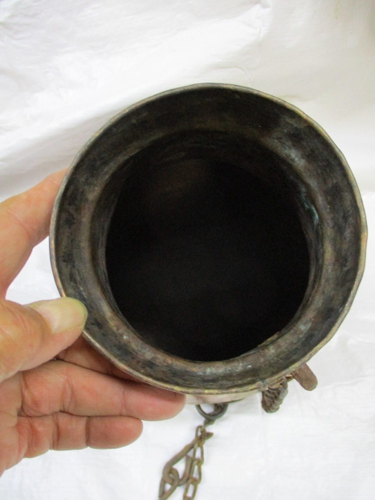 Vintage Copper 13" Planter - Home Decor