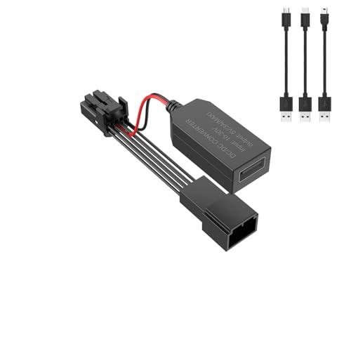 Dashcam Power Adapter – Rearview Mirror Mount, Built-in USB, Adjustable for