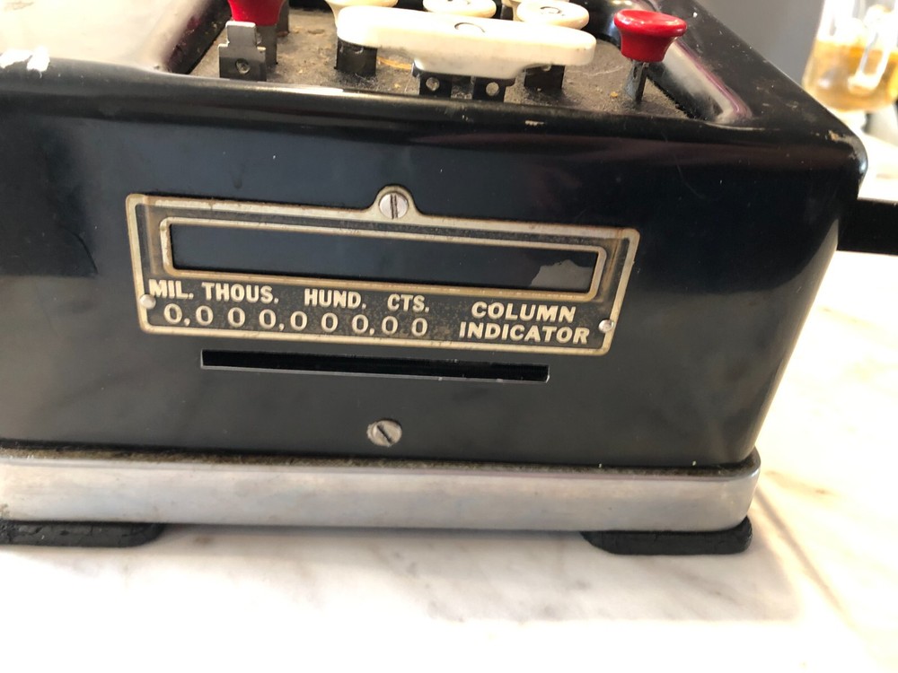 Vintage Remington Rand Hand Cranking Adding Machine - NOT WORKING