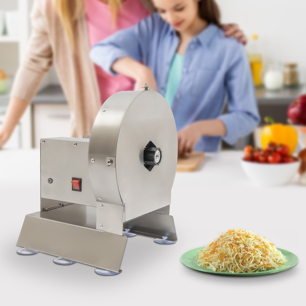 Cabbage Shredder Silver Commercial Potato Slicer Fruit Vegetable Slicing Machine