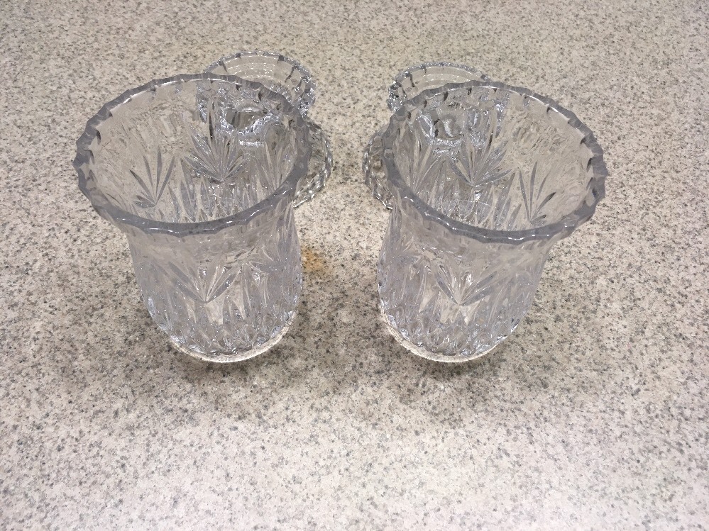 Princess House Candler Holders (4) Total Pieces