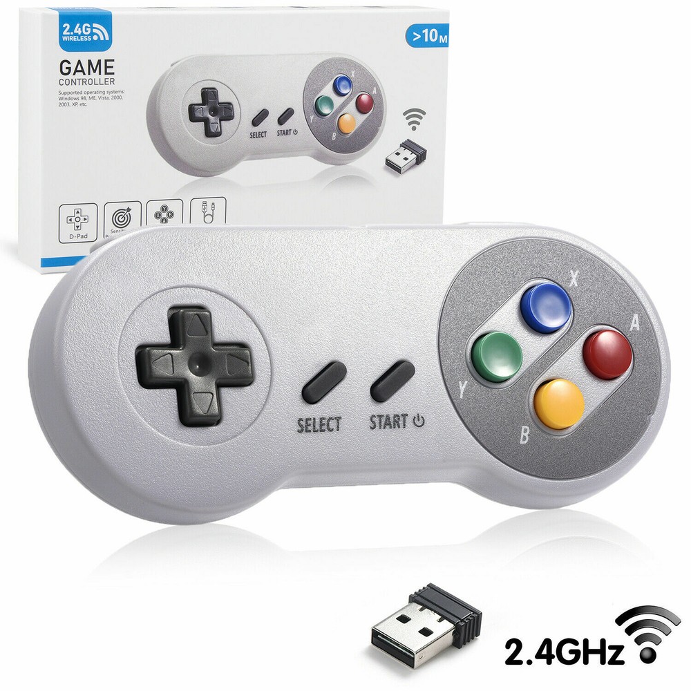 PC USB Wireless/Wired SNES/NES Gamepad Controller for Mac Raspberry Pi Retropie