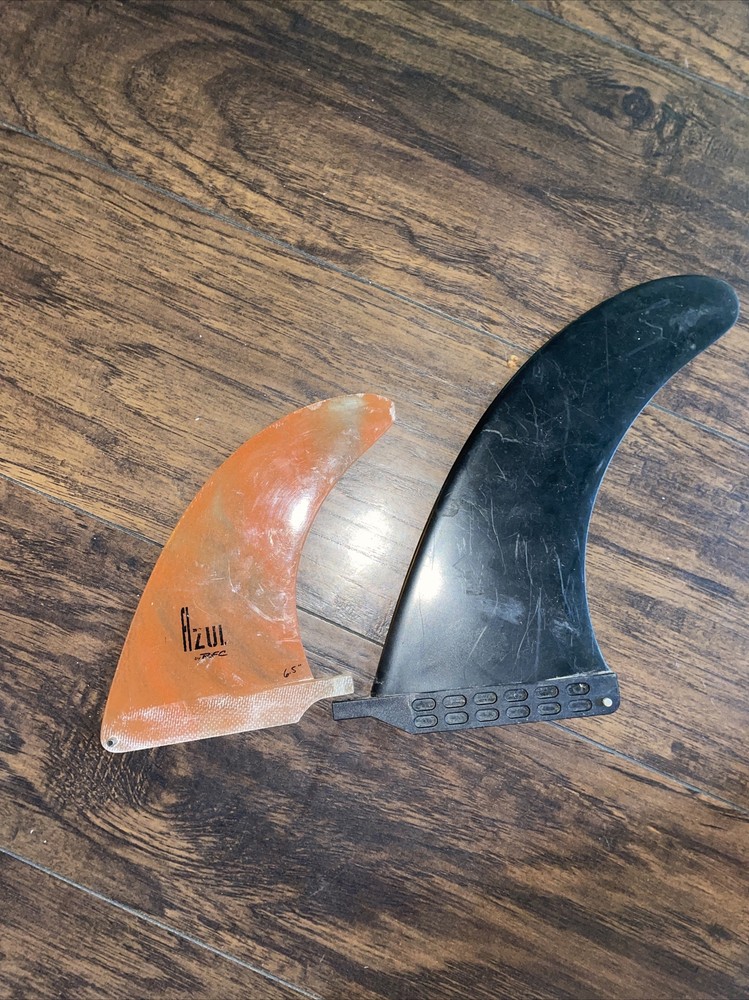 AZUL RFC 6.5" LONGBOARD SURFBOARD FIN NICE! With Another Fin