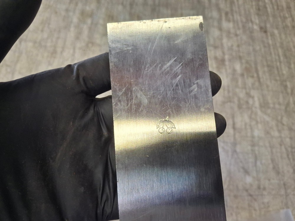 (3) Two Cherries Kirschen Rectangular Gooseneck Hollow Round Cabinet Scraper