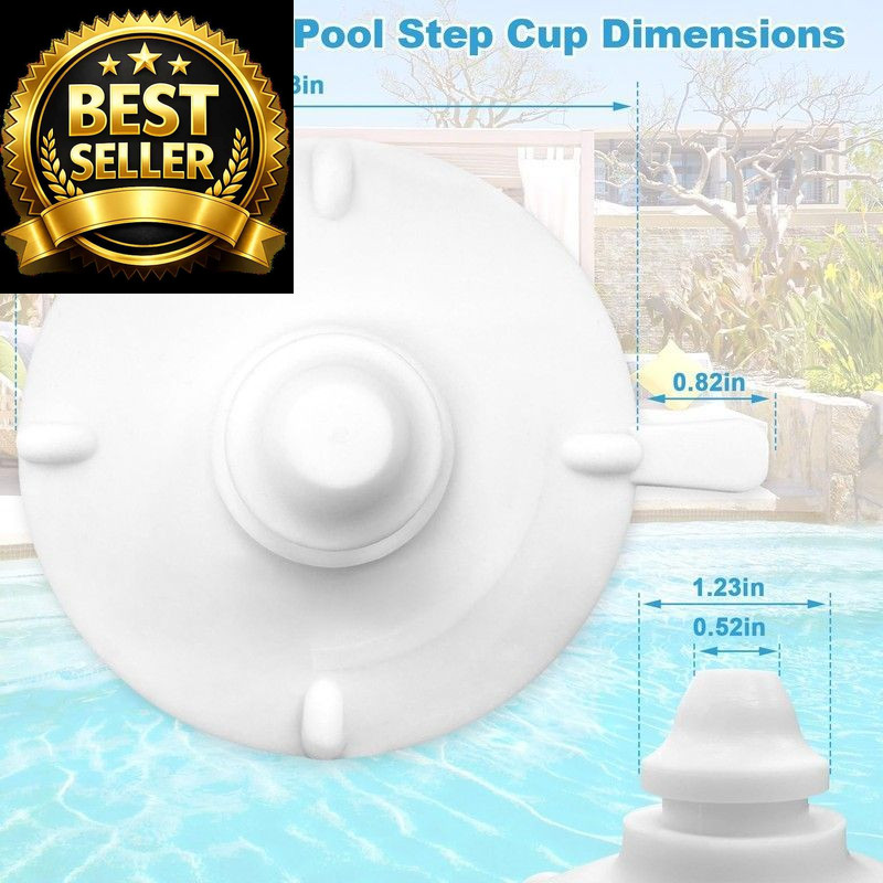 Step Cup for Innovaplas Steps Above Ground Swimming Pool (4PCS) 1, 4pcs