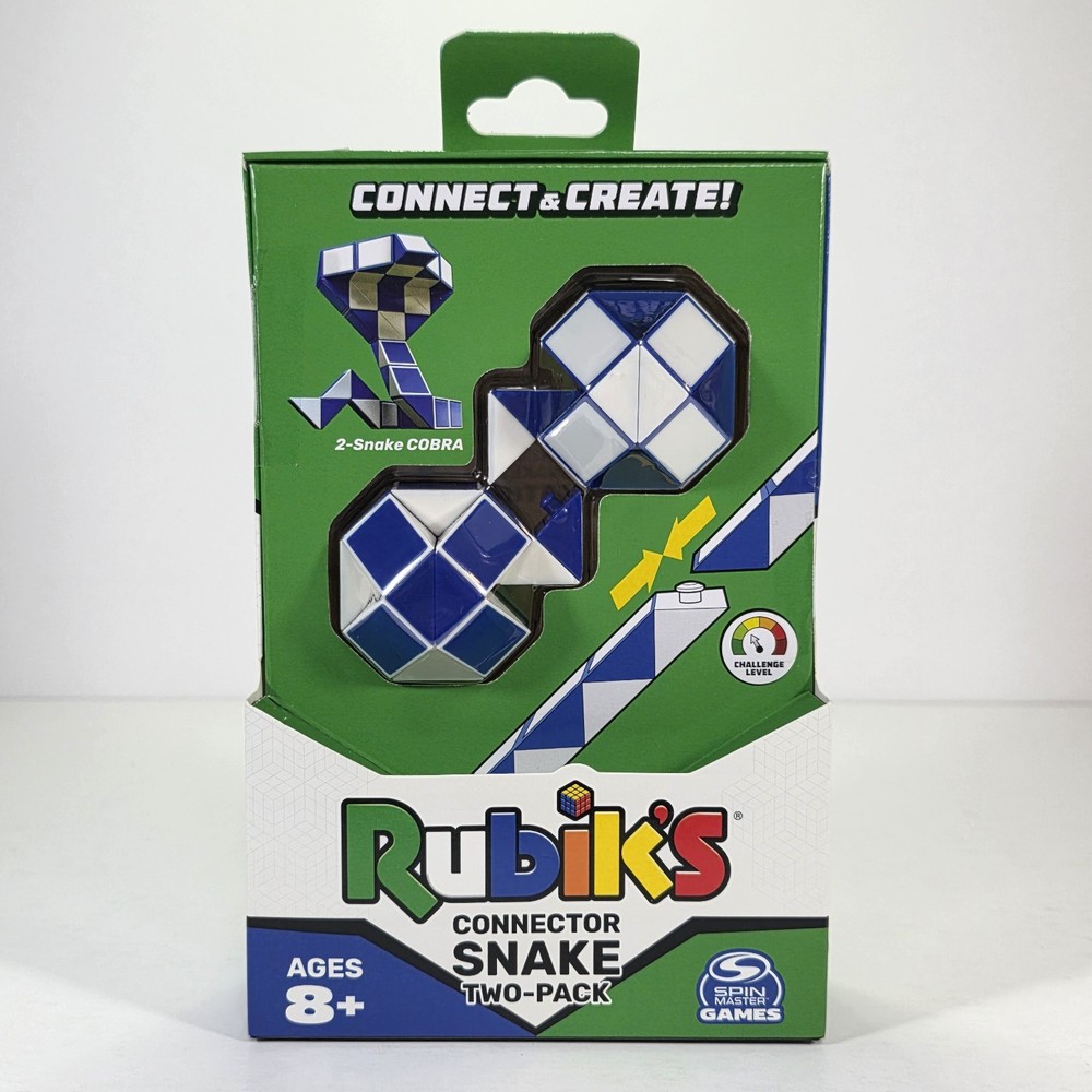 Rubik’s Cube Connector Snake Two-Pack Connect Snap & Create 3D Puzzle Games