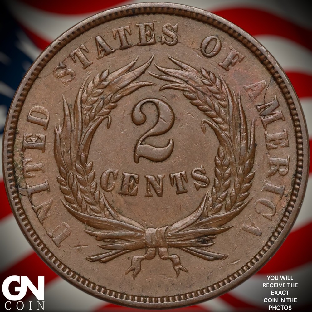 1868 2 Cent Piece A9117