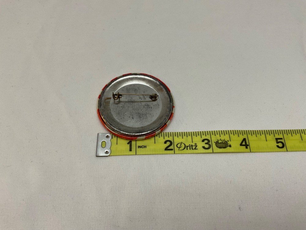 Vintage Delta Airlines Striped Pin Back Button