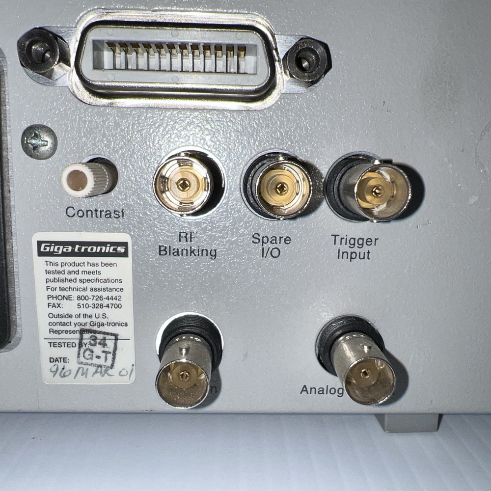 GIGATRONICS 8542B UNIVERSAL RF POWER METER - Version 3.27 Options 02/04