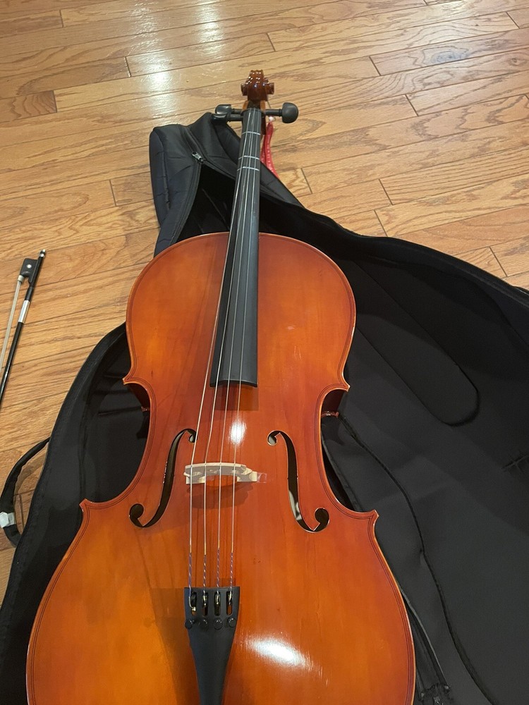 Cecilio 4/4CCO-100 Cello with Soft Case, Full-size - Natural