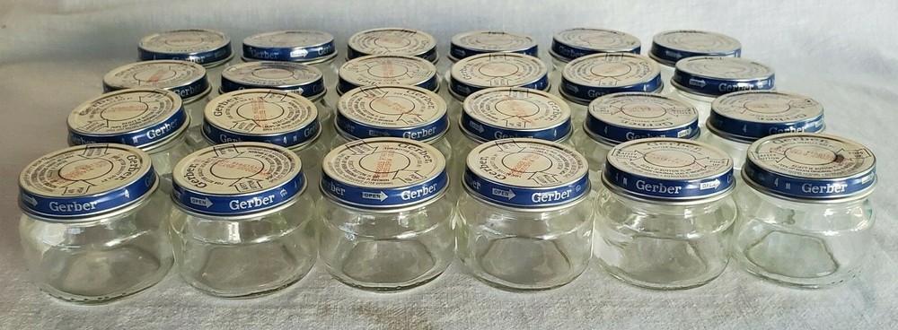 Empty Gerber 2.5 oz Baby Jars