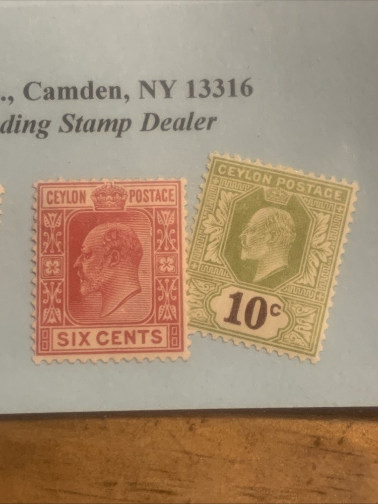 Ceylon 180-83 MINT STAMPS 1904-10