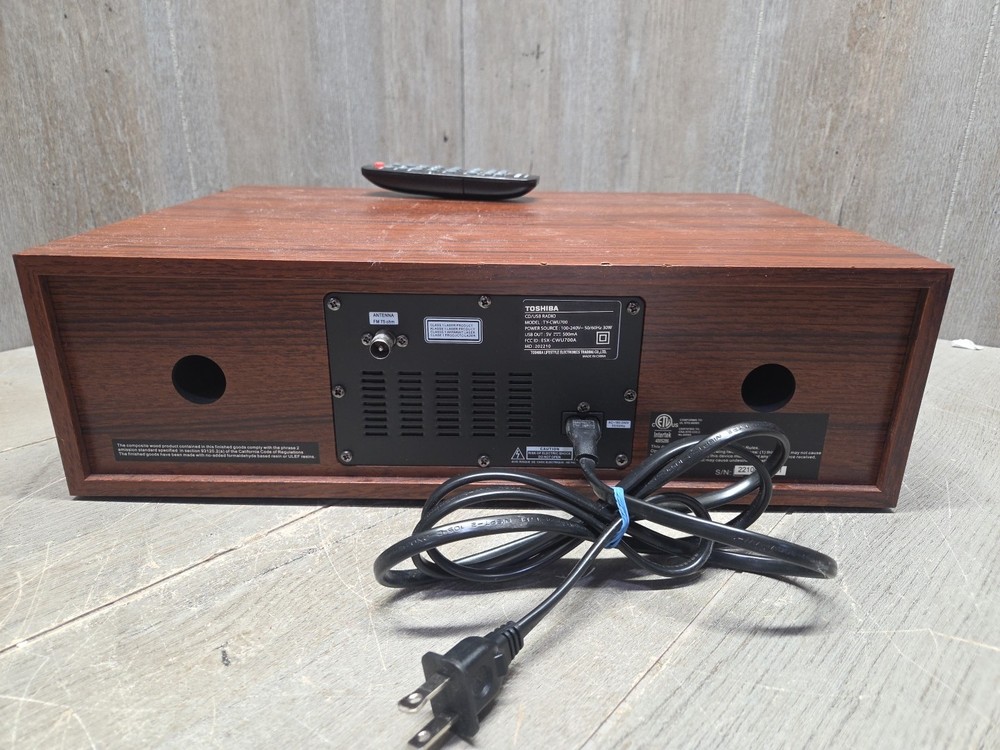 TOSHIBA TY-CWU700 Wireless Bluetooth Audio Streaming & CD Player with Remote