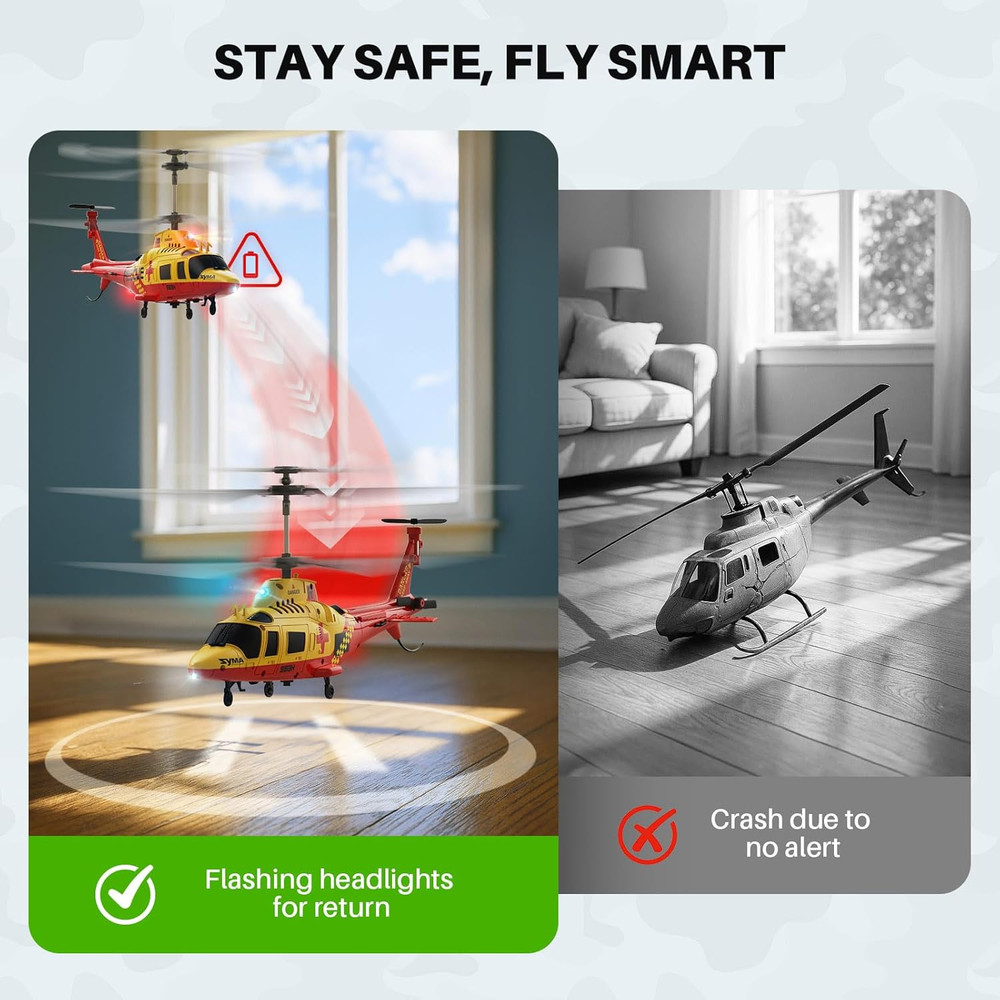 S53H Remote Control Helicopter with Simulation Rescue Design, One Key Take-Off,