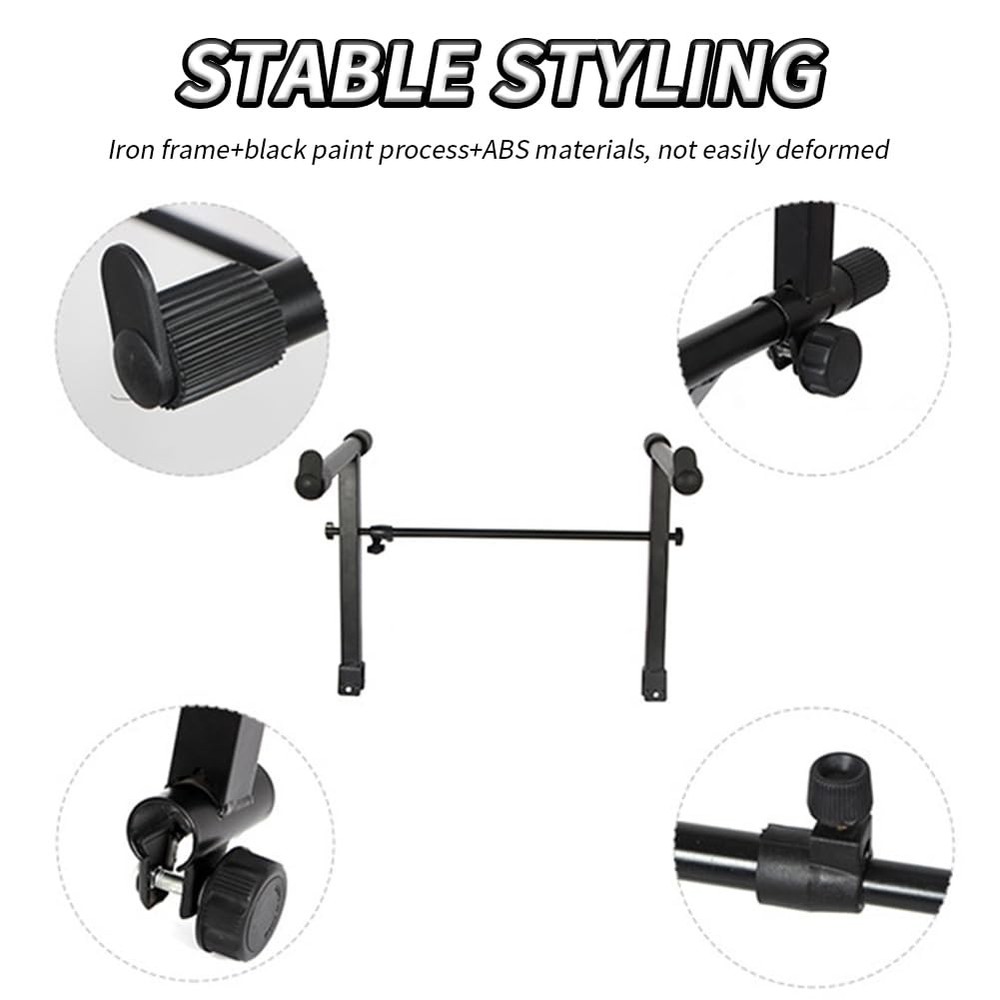 Universal Second Tier for Keyboard Stand, Adjustable Width Keyboard Stand Ext...