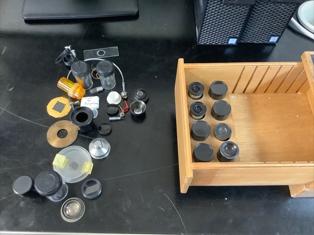 Vintage Microscope Optical Lens Lenses Lot