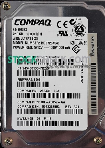 Compaq 232431-003 BD07264546 Hard Drive