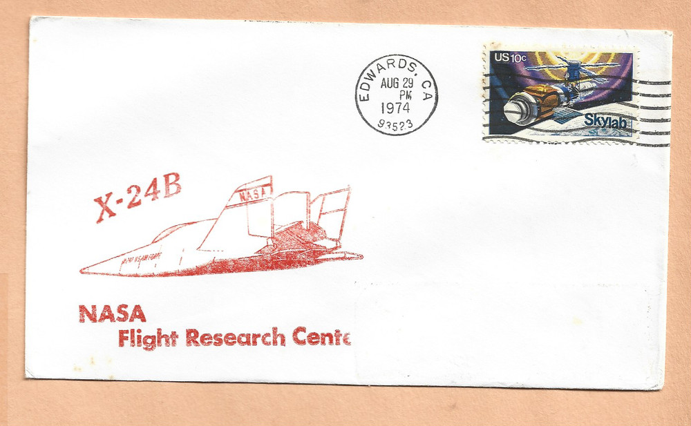 X-24B FLIGHT AUG 29,1974 EAFB  SPACE COVER  NASA