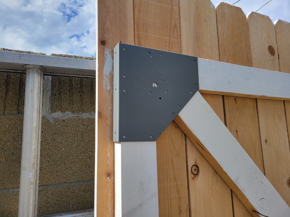 Wood Gate Corner Brace Brackets (4 pcs)