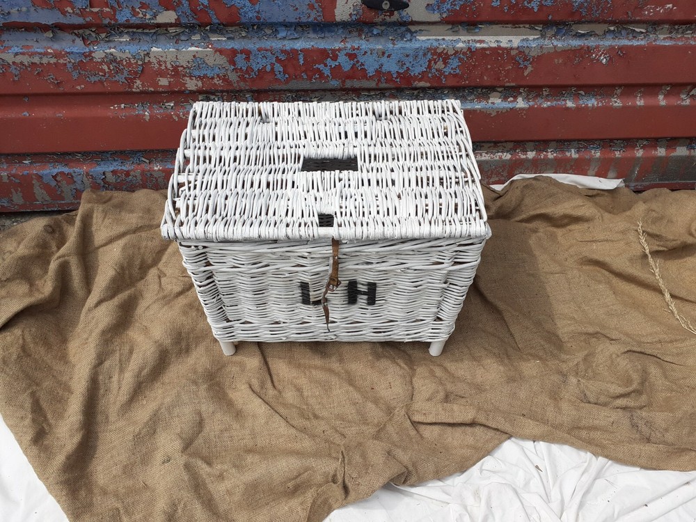Wicker Storage Chest On Legs