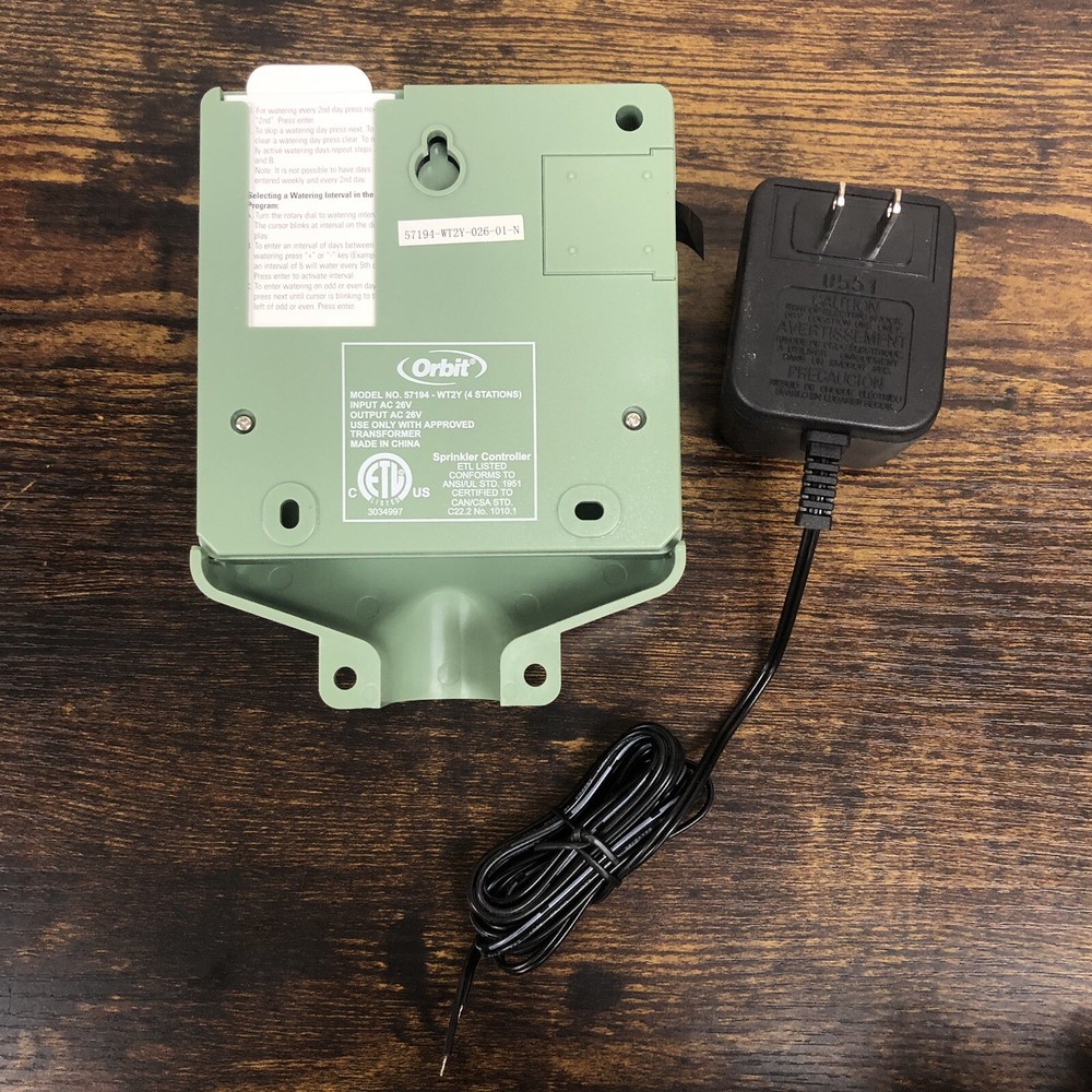 NEW Orbit WaterMaster 4 Station Dual Program Sprinkler Timer Model 57194