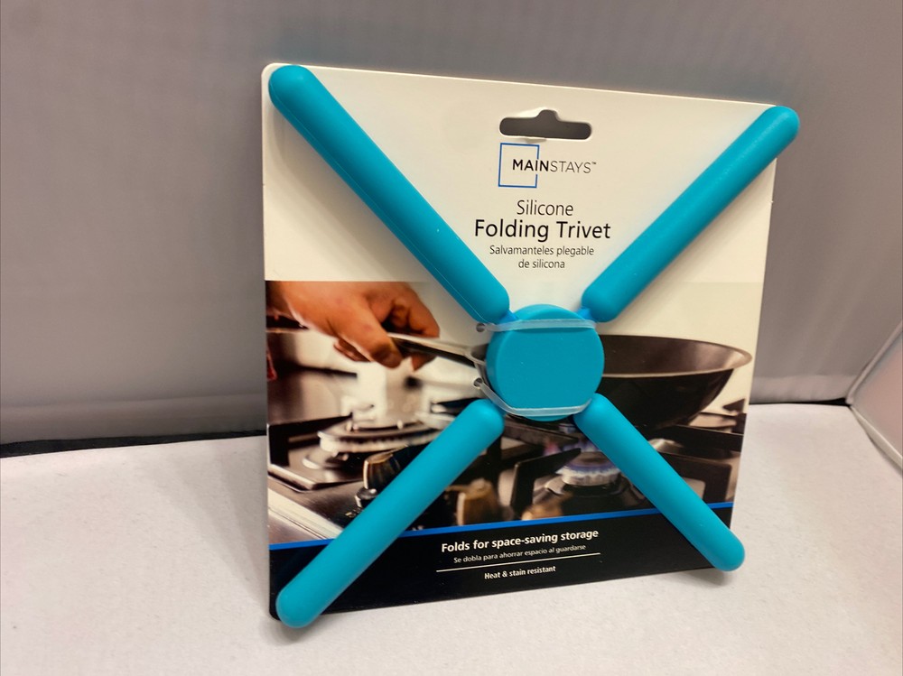 Folding Trivet Silicone No Slip Space Saver