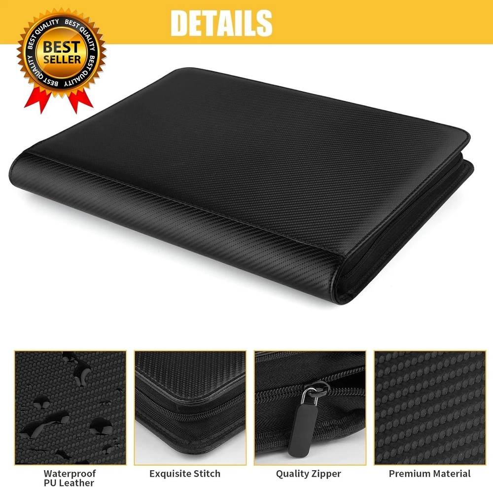 Toploader Binder, Holds 288 Toploaders, 9 Pocket Top Loader Binders