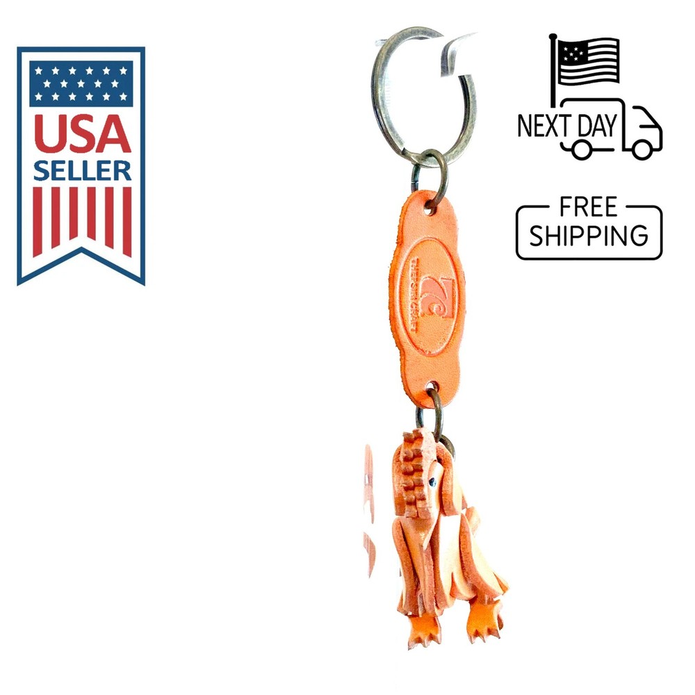 CHICKEN Handmade Leather Keyring