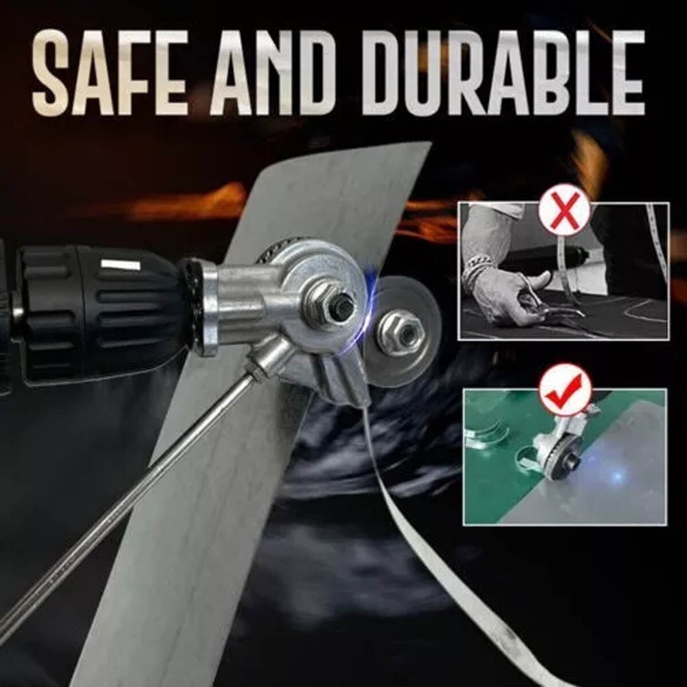 Metal Plate Cutter - Efficient Easy Iron Sheet Cutting Tool for Electric Drill