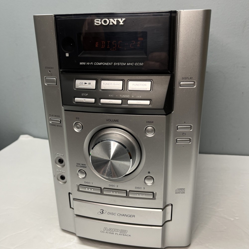 Sony MHC-EC50 Component System 3 Disc CD Player AM/FM - Cassette Not Working
