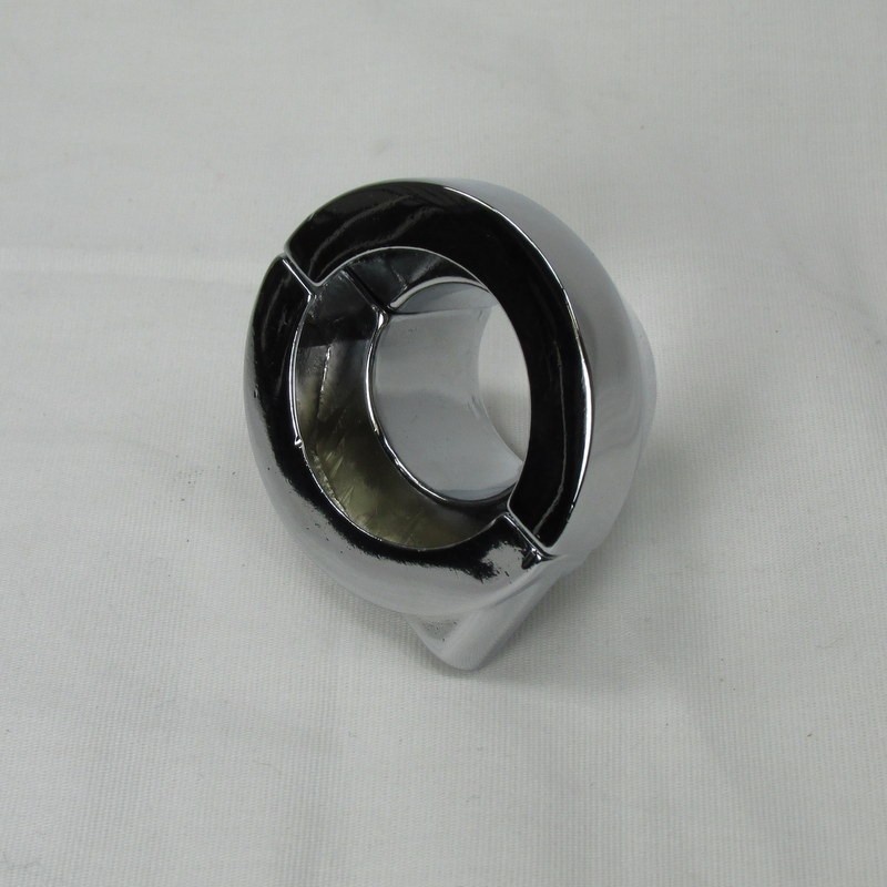 Smooth Throttle Housing Clamp for single cable use on 1" dia. Handlebars, Chrome