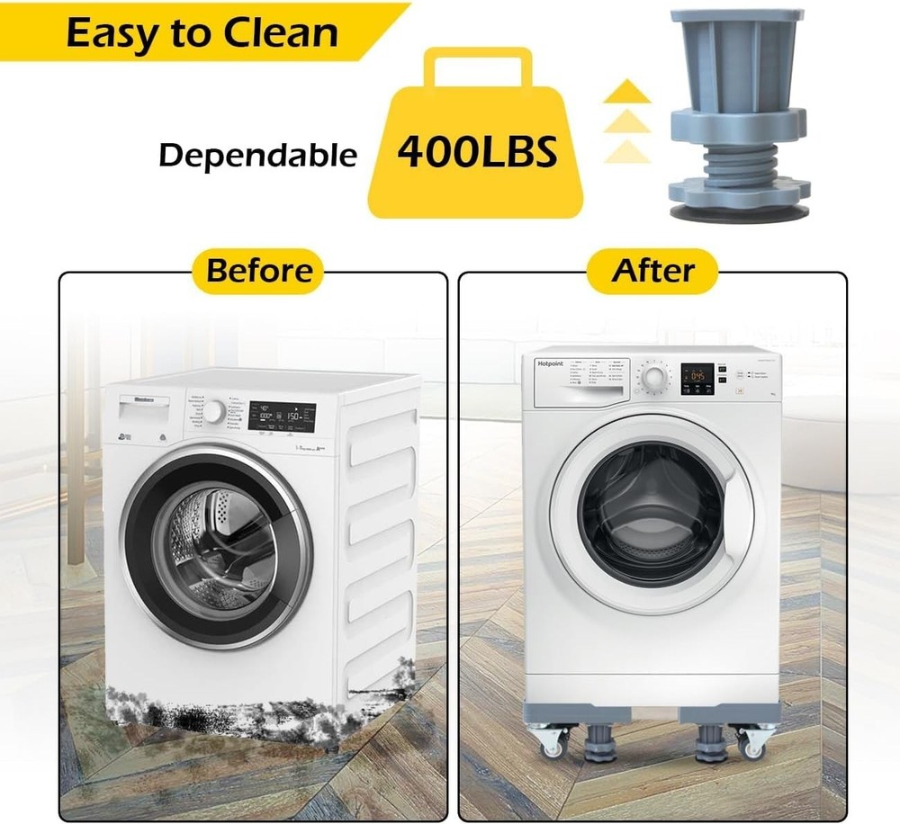 Multi-Functional Appliance Mover with Adjustable Base and 400 lbs Load Capacity