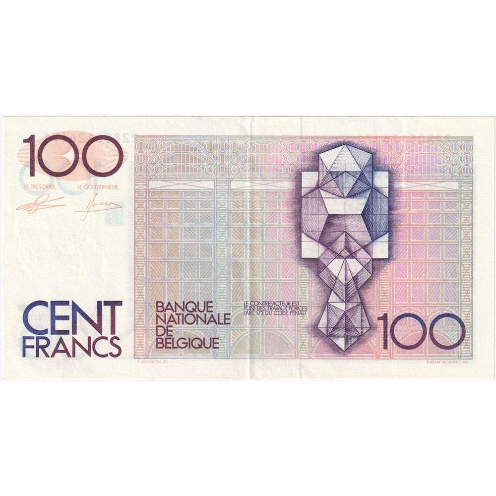 [#249067] Belgium, 100 Francs, AU