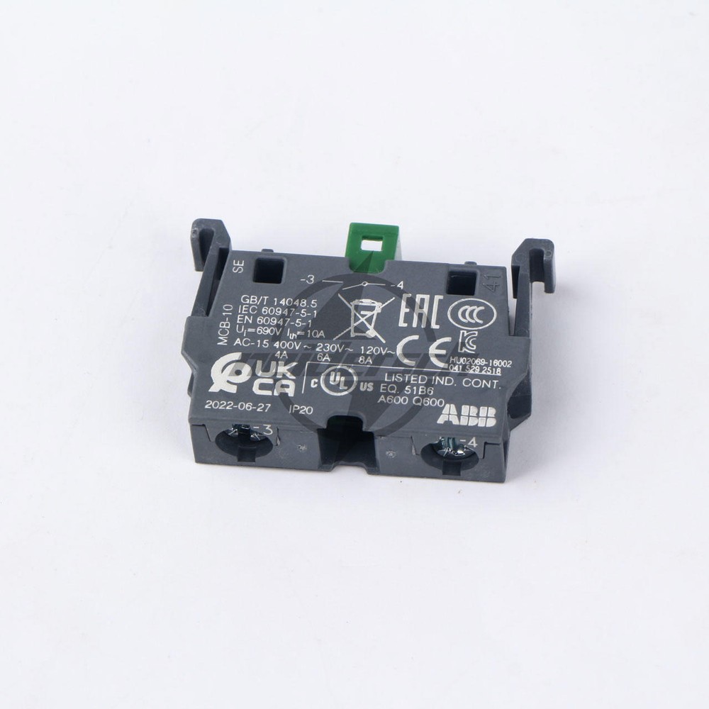 1x ABB Control Joystick Switch MJS6-40B with 4 MCB-10 Contacts Reset Type