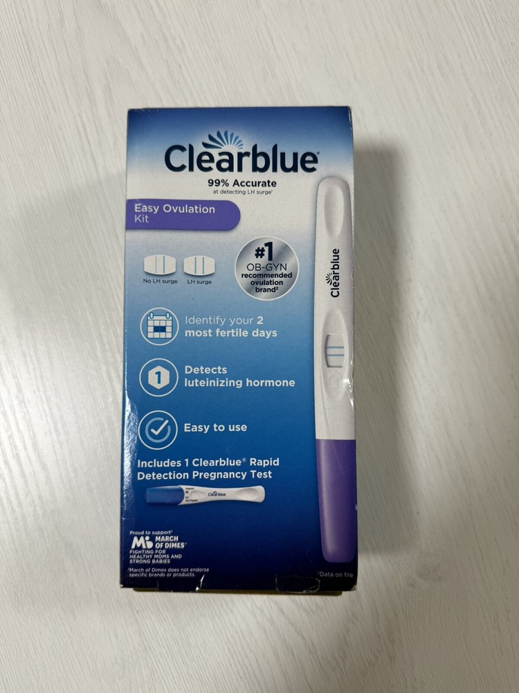 Clearblue Easy Ovulation Kit 10 Tests 1 Pregnancy Test Exp 4/25