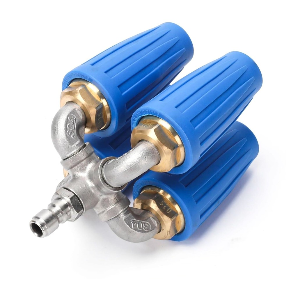 4000PSI Pressure Washer 1/4" Quick Connect Plug Rotating Four Turbo Nozzle